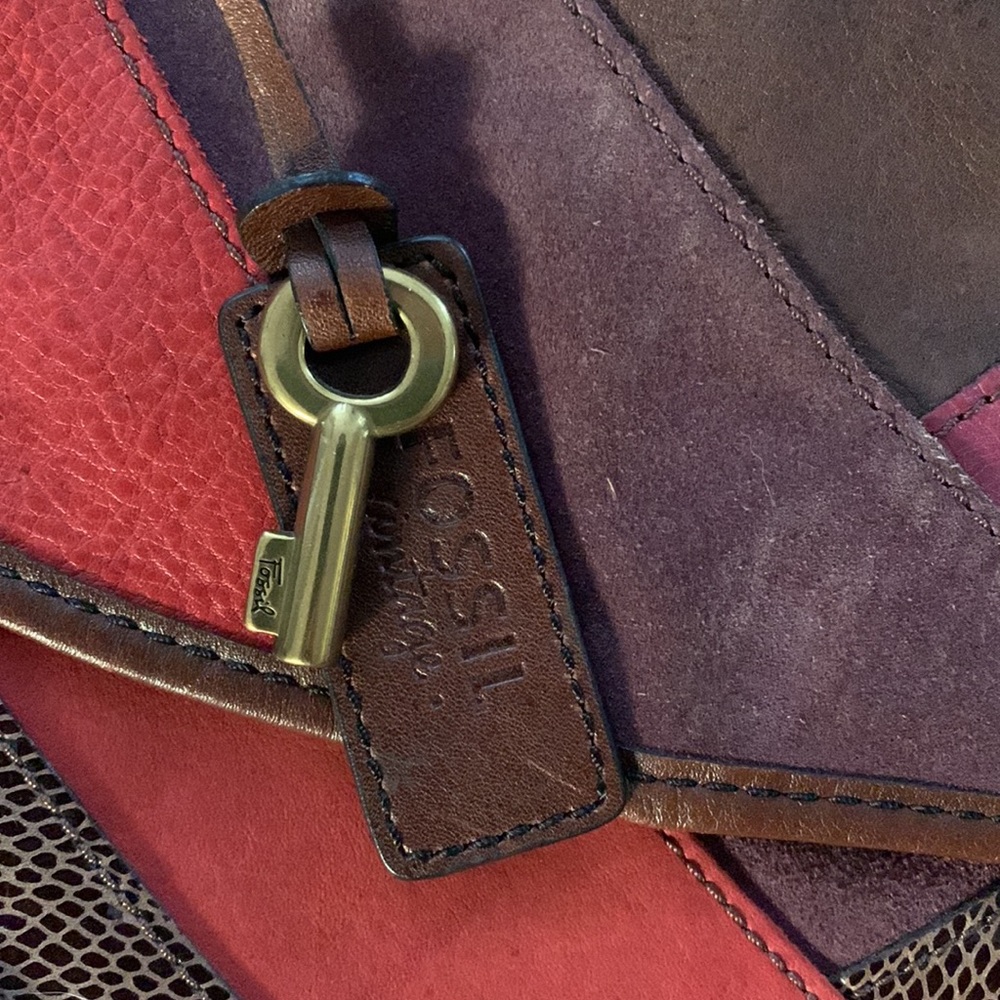 Fossil Multi Color Leather Purse - image 2